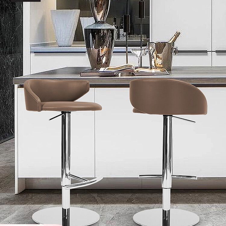 Industrial Leather Bar Stool Adjustable Height Counter Stool for Bristol Clearhalo 'Bar Furniture' 'Bar Stools' 'bar_stools' 'furn' 'furn_bar_stools' 'Furniture' 'Kitchen & Dining Furniture' 1200x1200_e6087844-34ca-48d4-9923-d1328d0c3d0f