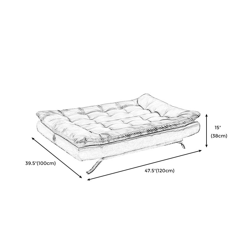 Armless Sofa Chaise Square Seating Settee for Living Room Bonus Room Clearhalo 'furn' 'furn_sofas' 'Furniture' 'furniture_sofas' 'kitchen' 'kitchen_sofas' 'Living Room Furniture' 'Sofa' 'sofas' 1200x1200_e608975c-8ead-453d-81b3-fdae83bf82f3