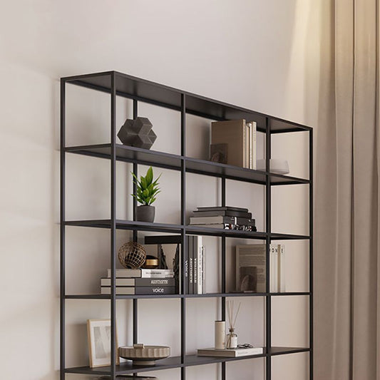 Scandinavian Open Back Standard Bookshelf Metal Shelves Included Bookcase Clearhalo 'Bookcases' 'furn' 'furn_bookcases' 'Furniture' 'Office Furniture' 1200x1200_e60e3aa8-02cc-40ce-a8fb-318ee70c1084