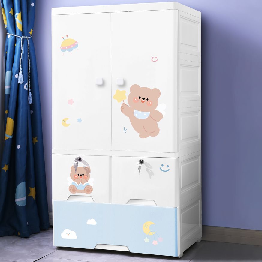 Zeitgenössischer Lagerschrank mit Schubladen Plastikschrank für Schlafzimmer