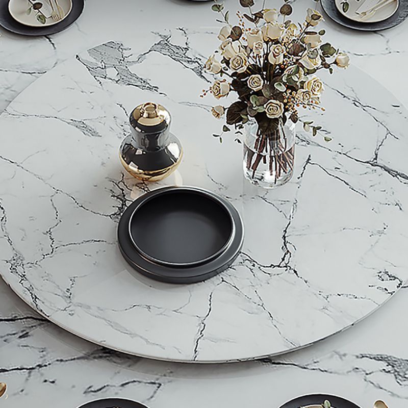 Glam Home Convertible Dining Table Home Round Pedestal Table Clearhalo 'Dining Tables & Seating' 'Dining Tables' 'dining_table' 'furn' 'furn_dining_table' 'Furniture' 'furniture_dining_table' 'Kitchen & Dining Furniture' 'kitchen' 'kitchen_dining_table' 1200x1200_e60eddf3-8ae1-4650-bad9-1406f1dffbfd