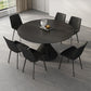 1/5/7/9 Pieces Sintered Stone Top Drop Leaf Dining Set for Home