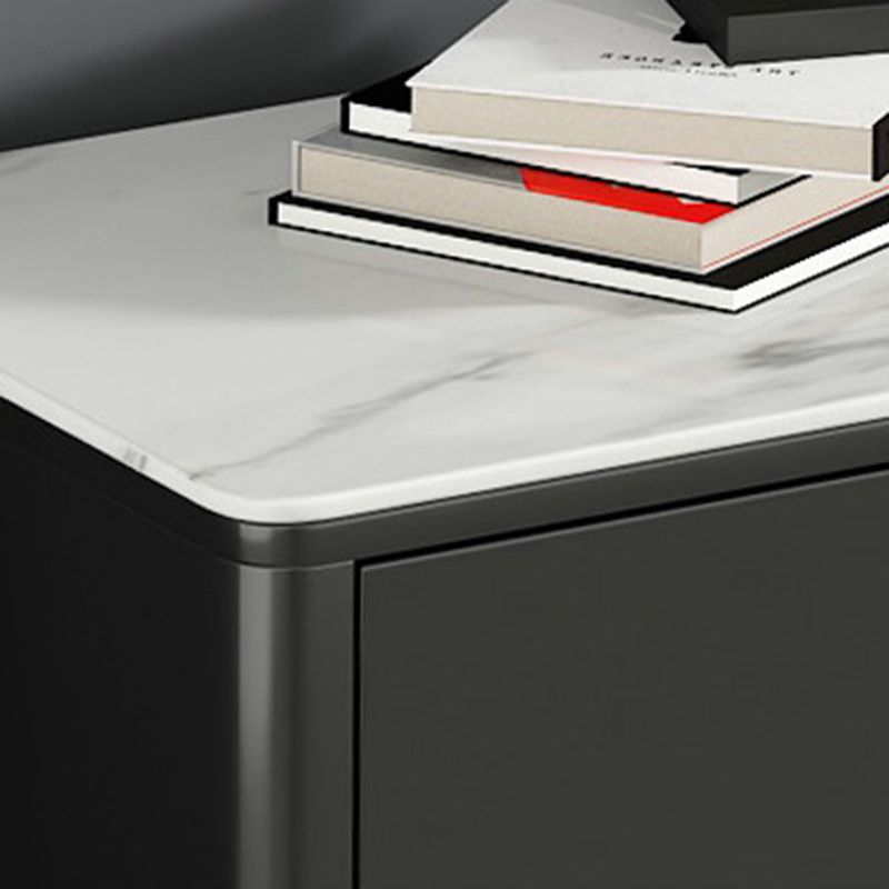 Console porta TV in pietra Console multimediale per TV con contenitore chiuso con gambe
