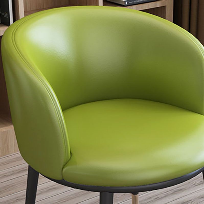 Contemporary Home Leather Arm Chair Solid Back Matte Finish Dining Chair Clearhalo ' kitchen&dining_furn' 'Dining Chairs' 'Dining Tables & Seating' 'dining_chair' 'furn' 'furn_dining_chair' 'Furniture' 'furniture_dining_chair' 'Kitchen & Dining Furniture' 'kitchen' 1200x1200_e61089c2-1d50-4e07-b4dd-597e852500ab