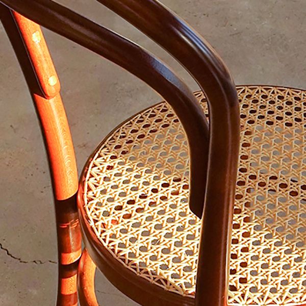 Contemporary Side Chair Open Back Wood Dining Room Chair for Home