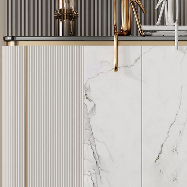 Gabinete aparador de mármol de la mesa del aparador glamoroso con puertas para la cocina