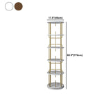 Nordic Geometric Bookcase Rotatable Study Room Storage Bookshelf Clearhalo 'Bookcases' 'furn' 'furn_bookcases' 'Furniture' 'Office Furniture' 1200x1200_e613b4db-c2b1-4e9a-ba3d-0ea8faffb283
