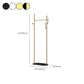 Gorgeous Coat Rack Solid Color Coat Hooks Basket Metal Coat Rack with Marble Bottom