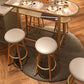Round Faux Leather Dining Stool Backless Bar Stool with Metal Base Clearhalo 'Bar Furniture' 'Bar Stools' 'bar_stools' 'furn' 'furn_bar_stools' 'Furniture' 'Kitchen & Dining Furniture' 1200x1200_e615b7fe-aad6-4a02-8db2-834cffbf777f