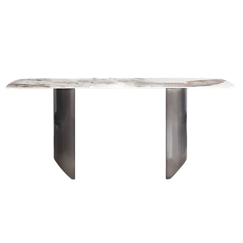 Modern Sintered Stone Top Dining Set Rectangle 1/2/5/7 Pieces Dining Area Table Set Clearhalo 'Dining Room Sets' 'Dining Tables & Seating' 'dining_room_set' 'furn' 'furn_dining_room_set' 'Furniture' 'furniture_dining_room_set' 'Kitchen & Dining Furniture' 1200x1200_e615c8ce-f28f-4ede-9d4f-9f4f5de8c4da