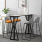 Modern Bar Dining Table Rectangle Bar Height Table with Double Pedestal in Black Clearhalo 'Bar Furniture' 'Bar Tables' 'bar_tables' 'furn' 'furn_bar_tables' 'Furniture' 'furniture_bar_tables' 'Kitchen & Dining Furniture' 1200x1200_e61682b0-c078-4737-a97a-523ec2ec9068