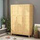 Rubberwood Bedroom Storage Cabinet Traditional Matte Finish Cabinet Clearhalo 'Armoires & Wardrobes' 'armoires_wardrobes' 'Bedroom Furniture' 'furn' 'furn_armoires_wardrobes' 'Furniture' 1200x1200_e616eab3-1078-4327-85ec-f8376a5d84de