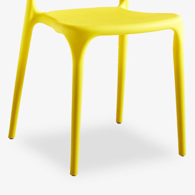 Stackable Plastic Home Side Chair Contemporary Open Back Dining Chair Clearhalo ' kitchen&dining_furn' 'Dining Chairs' 'Dining Tables & Seating' 'dining_chair' 'furn' 'furn_dining_chair' 'Furniture' 'furniture_dining_chair' 'Kitchen & Dining Furniture' 'kitchen' 1200x1200_e61719de-90ff-48ca-a161-7b08db320ebb