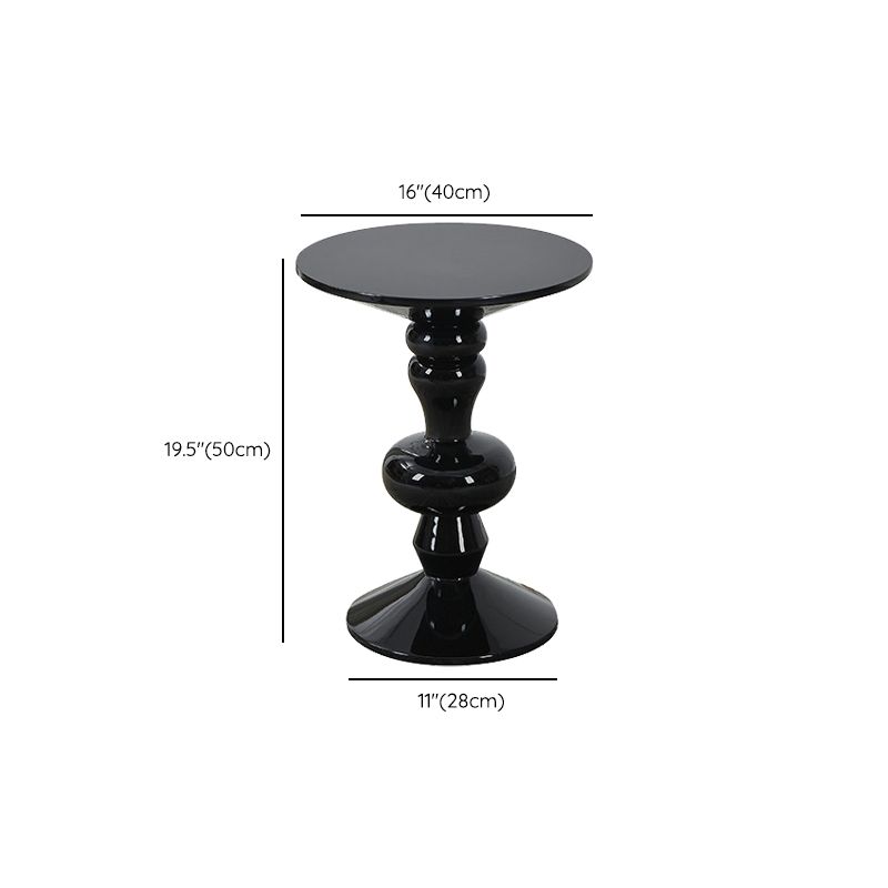 Contemporary End Table Wood Pedestal Round Living Room Side End Table Clearhalo 'Coffee & Accent Tables' 'End & Side Tables' 'end_side_tables' 'furn' 'furn_end_side_tables' 'Furniture' 'Living Room Furniture' 1200x1200_e6181631-4725-4f97-acee-c71bcec93c9f
