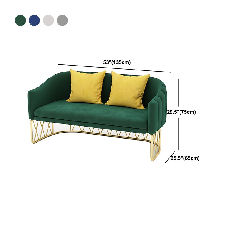 Modern Sloped Arm Sofa with Tight Back and Single Cushion Seat Clearhalo 'furn' 'furn_sofas' 'Furniture' 'Living Room Furniture' 'Sofa' 'sofas' 1200x1200_e6193a82-54f0-480c-a1d3-99ef78029542