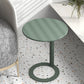 Round C-shape Side Table Modern Metal Sofa Side Accent Table