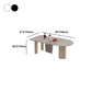 Free Form Stone Top Dining Table Modern Tripod Dining Table for Restaurant Clearhalo 'Dining Tables & Seating' 'Dining Tables' 'dining_table' 'furn' 'furn_dining_table' 'Furniture' 'Kitchen & Dining Furniture' 1200x1200_e61a1c2e-f23a-4b54-bcb6-016330892bcd