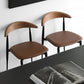 Industrial Design Armless Open Back Side Chairs Faux Leather Dining Chairs Clearhalo ' kitchen&dining_furn' 'Dining Chairs' 'Dining Tables & Seating' 'dining_chair' 'furn' 'furn_dining_chair' 'Furniture' 'furniture_dining_chair' 'Kitchen & Dining Furniture' 'kitchen' 1200x1200_e61a2ff7-4823-4433-b7b2-f2b60e025f85