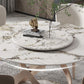 29.52''H Glam Round Dining Table Standard Sintered Stone Dining Table with Pedestal Base Clearhalo ' dining_table' 'Dining Tables & Seating' 'Dining Tables' 'furn' 'furn_dining_table' 'Furniture' 'furniture_dining_table' 'Kitchen & Dining Furniture' 'kitchen&dining_furn' 'kitchen' 'kitchen_dining_table' 1200x1200_e61bb825-6ea1-46b3-bf41-56fbc3405693