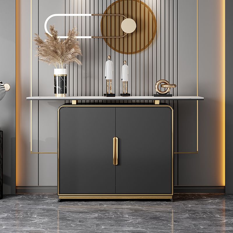 Tavolo console rettangolare glam tavolo da divano console in legno per sala