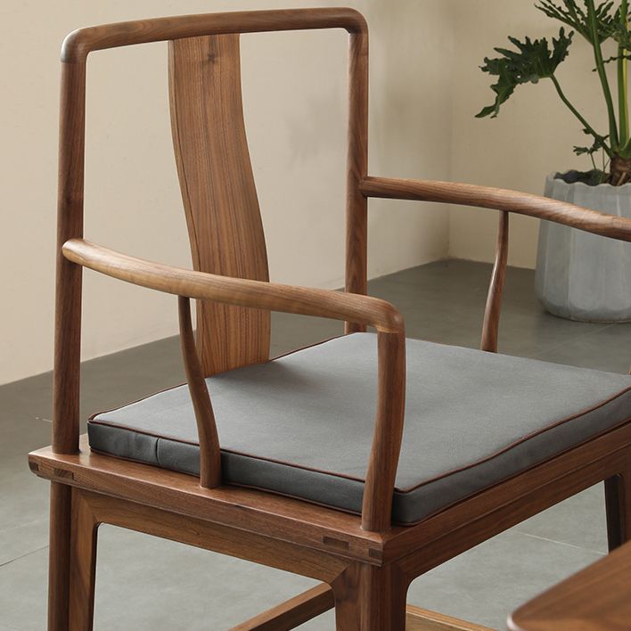 Modern Kitchen Dining Chair Solid Wood Open Back Dining Chair Clearhalo 'Dining Chairs' 'Dining Tables & Seating' 'dining_chair' 'furn' 'furn_dining_chair' 'Furniture' 'Kitchen & Dining Furniture' 1200x1200_e61d80be-14cd-487e-8896-ba1f3a1f163a