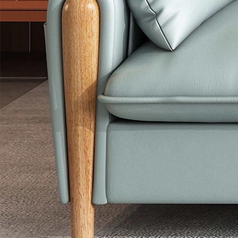 Skandinavisches beige echtes Leder gerade Armsofa/Abschnitt mit Lagerung
