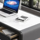 Modern Stone Office Desk Rectangular Desk con 2 cajones para el hogar