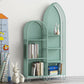 Modern Metal Bookcase Standard Closed Back Vertical Bookshelf for Home