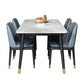 Stone Top Dining Table Modern Rectangle Table with 4 Metal Legs in Black Clearhalo 'Dining Tables & Seating' 'Dining Tables' 'dining_table' 'furn' 'furn_dining_table' 'Furniture' 'furniture_dining_table' 'Kitchen & Dining Furniture' 1200x1200_e620e0bc-b3bf-4afd-a3ec-11f1de26565d
