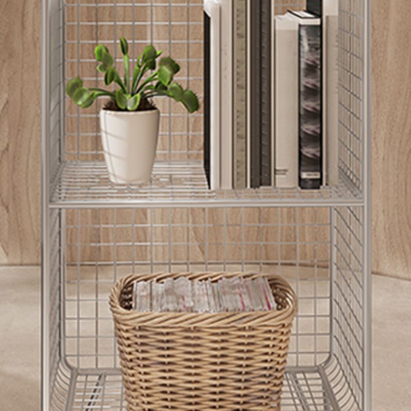 Libreria di scaffali per finitura antica industriale