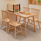 Wooden Table Set of 5/7 with Rectangle Table Modern Dining Set with Winsor Chairs for Restaurant Clearhalo 'Dining Room Sets' 'Dining Tables & Seating' 'dining_room_set' 'furn' 'furn_dining_room_set' 'Furniture' 'furniture_dining_room_set' 'Kitchen & Dining Furniture' 'kitchen&dining_furn' 'kitchen' 1200x1200_e6227193-39bc-43be-b1e8-5d4ba87fabfb