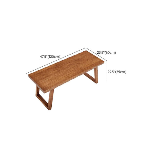 Solid Wood Rectangular Writing Desk Sled Base 29.53-inch Tall Office Desk Clearhalo 'furn' 'furn_office_desk' 'Furniture' 'Office Desks' 'Office Furniture' 'office_desk' 1200x1200_e62417d9-24de-4300-9a91-1db70d7e5d7a