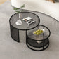 Tropical Coffee Table Glass Top Round Frame Coffee Cocktail Table Clearhalo 'Coffee & Accent Tables' 'Coffee Tables' 'coffee_tables' 'furn' 'furn_coffee_tables' 'Furniture' 'Living Room Furniture' 1200x1200_e6246bf0-f440-455d-8cc2-7f238787c836