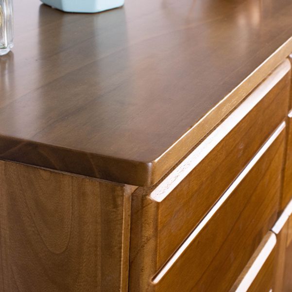 Cassettiera portaoggetti moderna in legno massello Cassettiera portaoggetti orizzontale