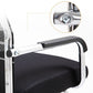 Chaise de bureau moderne Slide, hauteur de siège réglable, bras fixes avec roulettes