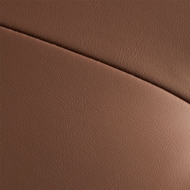 Contemporary Bonded Leather Armless with Black Legs Pillow Back Accent Room Chair