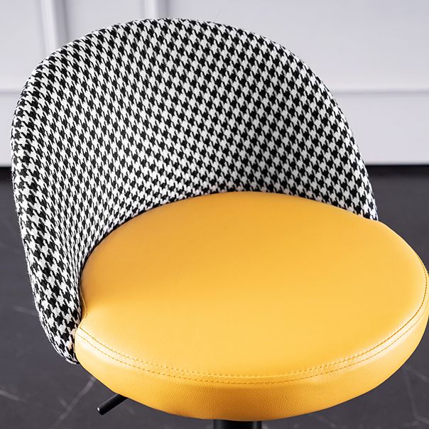 Contemporary Leather Home Stool Matte Finish Adjustable Footrest Barstool Clearhalo 'Bar Furniture' 'Bar Stools' 'bar_stools' 'furn' 'furn_bar_stools' 'Furniture' 'furniture_bar_stools' 'Kitchen & Dining Furniture' 1200x1200_e62b2347-0e68-43ef-a14b-4fbf15daa9bc