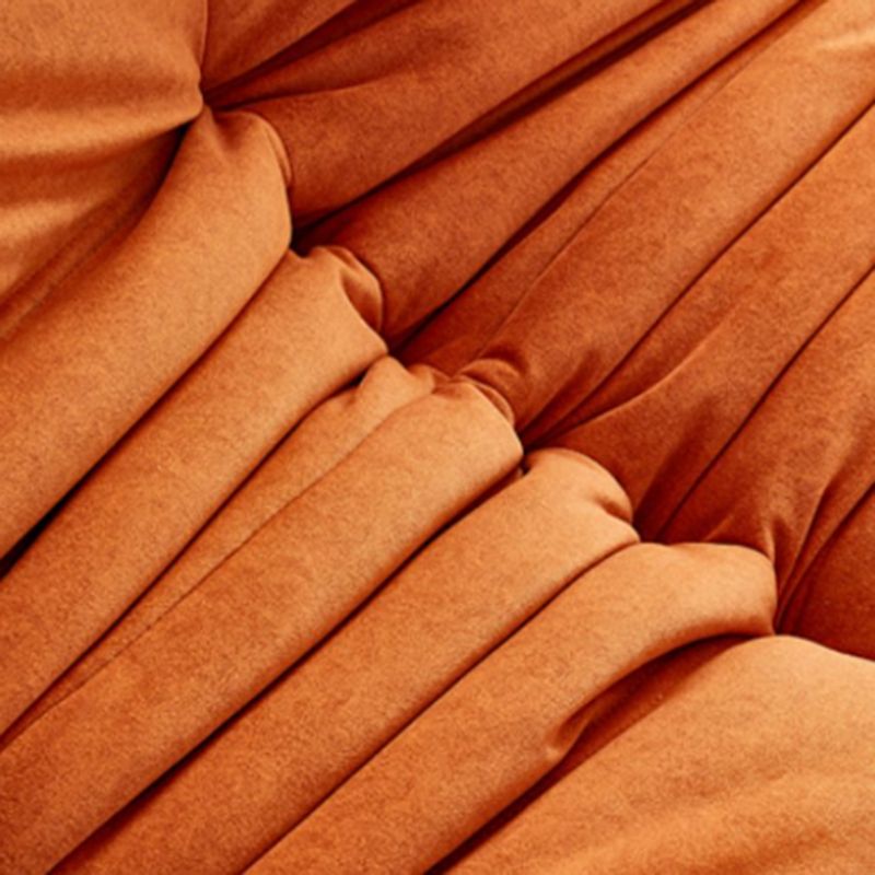 Modern Tufted Cushions Armless Living Room Wooden Standard Seating