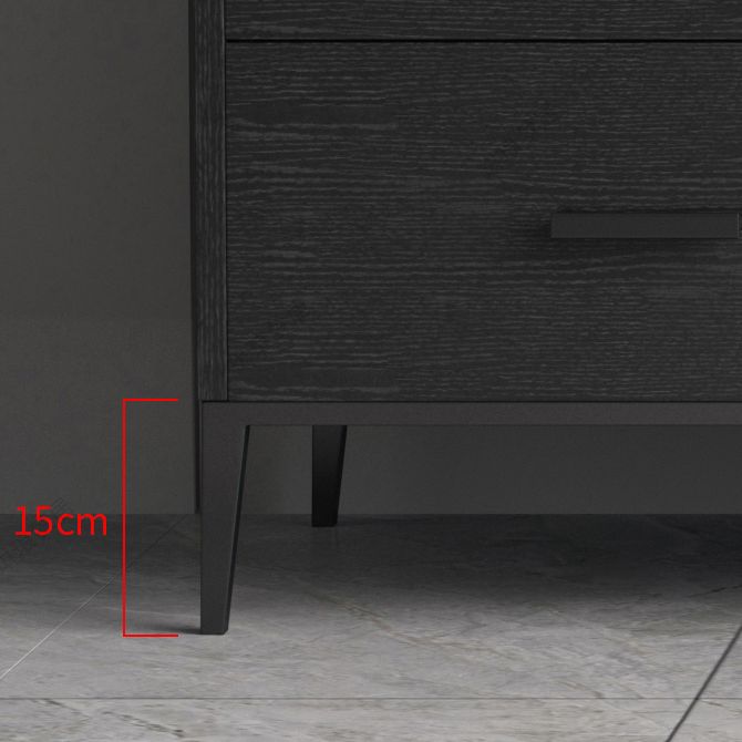 Server delle porte in vetro in stile credenza in pietra con armadi e cassetti