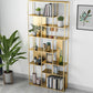 Industrial Metal Etagere Book Shelf with Rectangular Shelves Bookcase Clearhalo 'Bookcases' 'furn' 'furn_bookcases' 'Furniture' 'furniture_bookcases' 'kitchen' 'kitchen_bookcases' 'Living Room Furniture' 'Office Furniture' 1200x1200_e6305e36-e34e-476f-bc3d-61d906281757