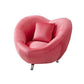 Velvet Barrel Chair 37.40 "L x 31,49" W x 29.13 "H Chaise d'accent à bascule en bois massif