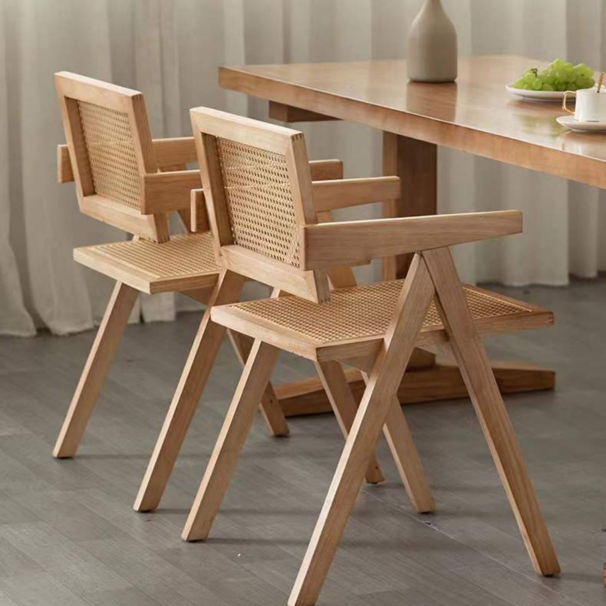 Modern 1/2/3/5 Pieces Beige Dinette Set Pine Wood Rectangle Dining Table Set Clearhalo 'Dining Room Sets' 'Dining Tables & Seating' 'dining_room_set' 'furn' 'furn_dining_room_set' 'Furniture' 'furniture_dining_room_set' 'Kitchen & Dining Furniture' 1200x1200_e63242b1-414f-4a62-ab2b-95b9d1a9777c