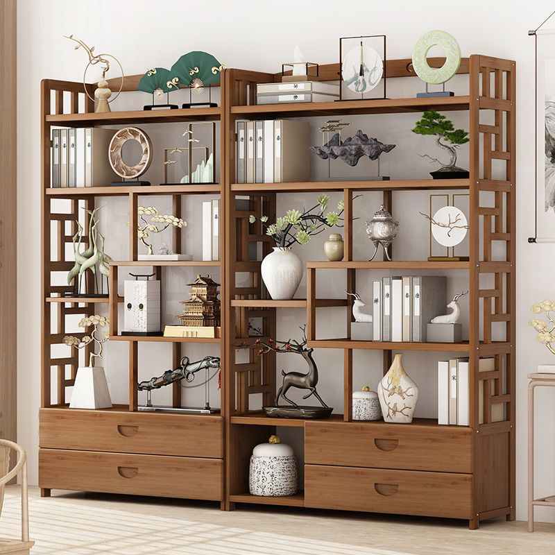 9.84" Wide Modern Wooden Shelf Bookcase Matte Finish Etagere Bookshelf