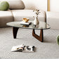 Contemporary Abstract Wooden Base Irregular Glass Top Coffee Table Clearhalo 'Coffee & Accent Tables' 'Coffee Tables' 'coffee_tables' 'furn' 'furn_coffee_tables' 'Furniture' 'Living Room Furniture' 1200x1200_e6340ca8-4976-4c17-9b27-837bbf6af96b