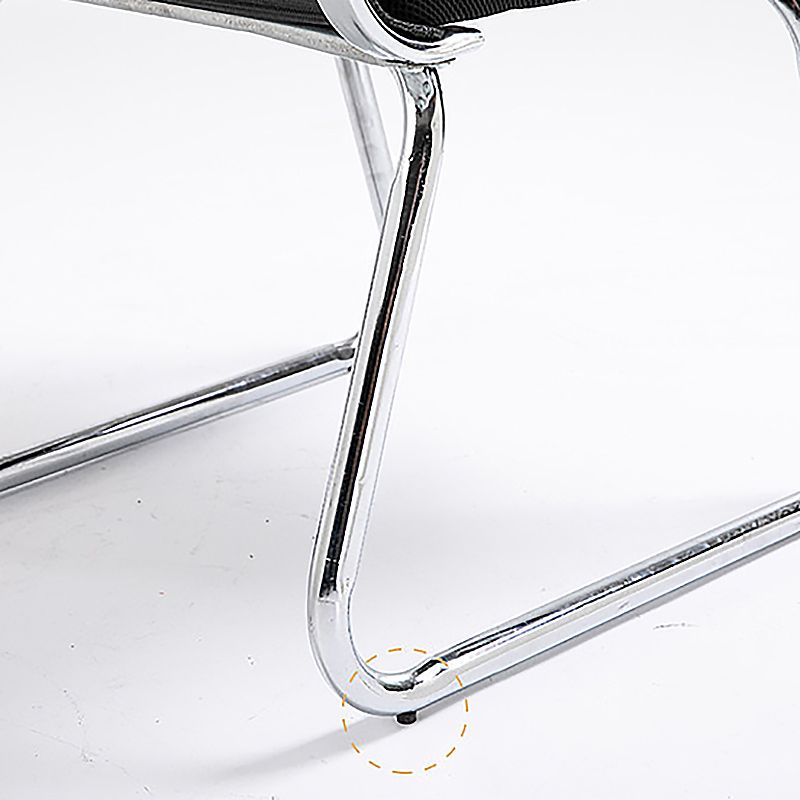 Sedia a back office a medio sedia da scrivania fissa fissa con base a slitta