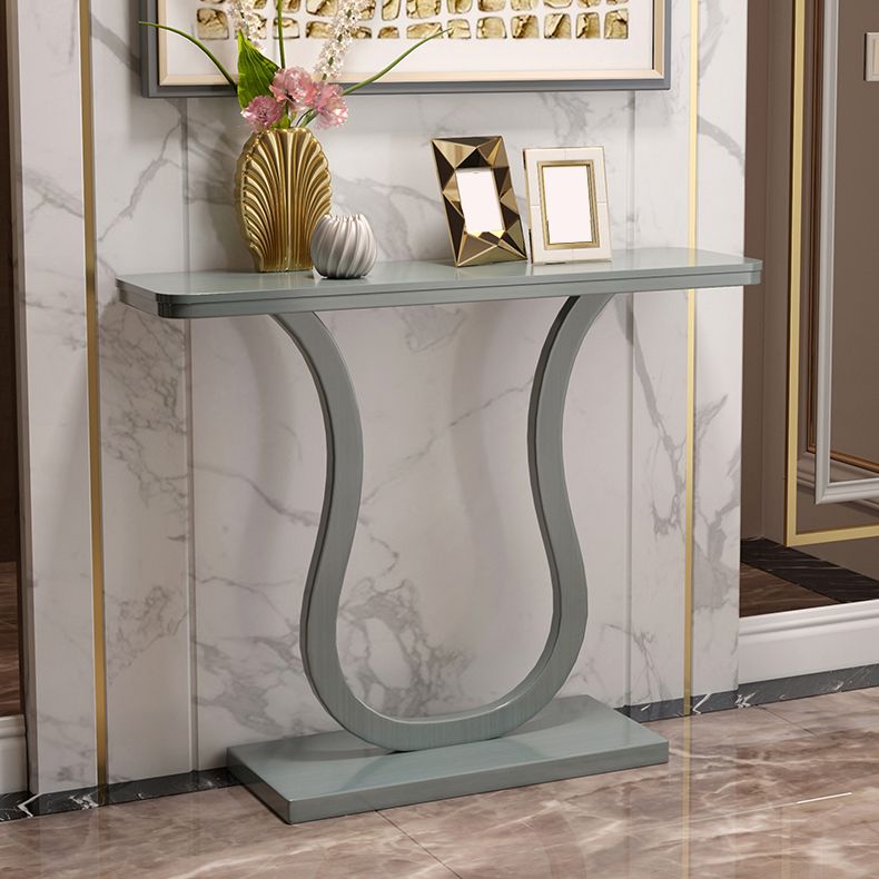 33,46 "Console alta Tabella 1 tavolo accento in legno massiccio per sala