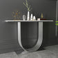 Glam Abstractl Slate / Metal Rectangle Console résistant aux taches Rectangle pour HAL