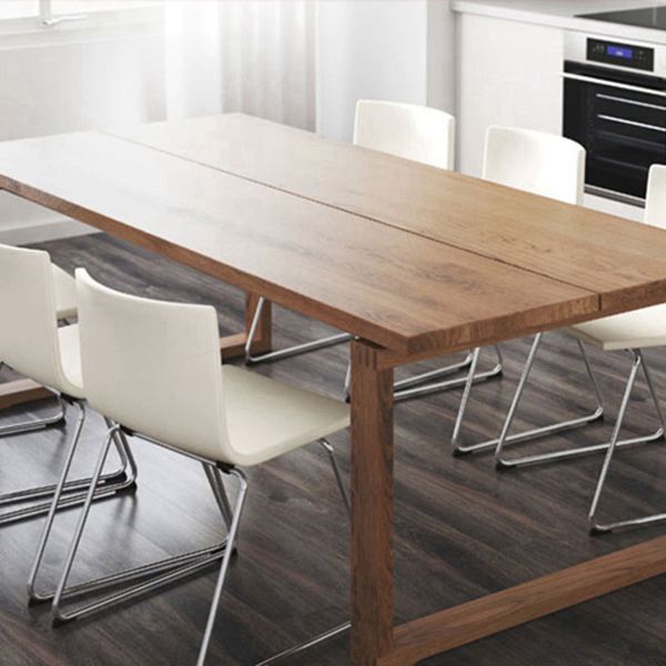 Tavolo da base di dinette di semplicità del rettangolo marrone