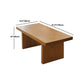 North European Sled Coffee Cocktail Table Wood Coffee or End Table
