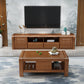 Traditional TV Console Rubber Wood Open Storage TV Stand Console for Living Room Clearhalo 'furn' 'furn_tv_stands_entertainment_centers' 'Furniture' 'Living Room Furniture' 'TV Stands & Entertainment Centers' 'TV Stands & Media Storage Furniture' 'tv_stands_entertainment_centers' 1200x1200_e639a7c9-6100-473b-ab14-aeda62e03d3a
